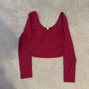 NWT Lululemon Align Long Sleeve Pomegranate Color Sz 4